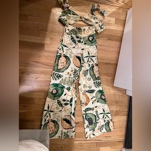 Alexis gena crop top and pants.